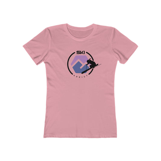 Ski Addict Boyfriend Tee for Women