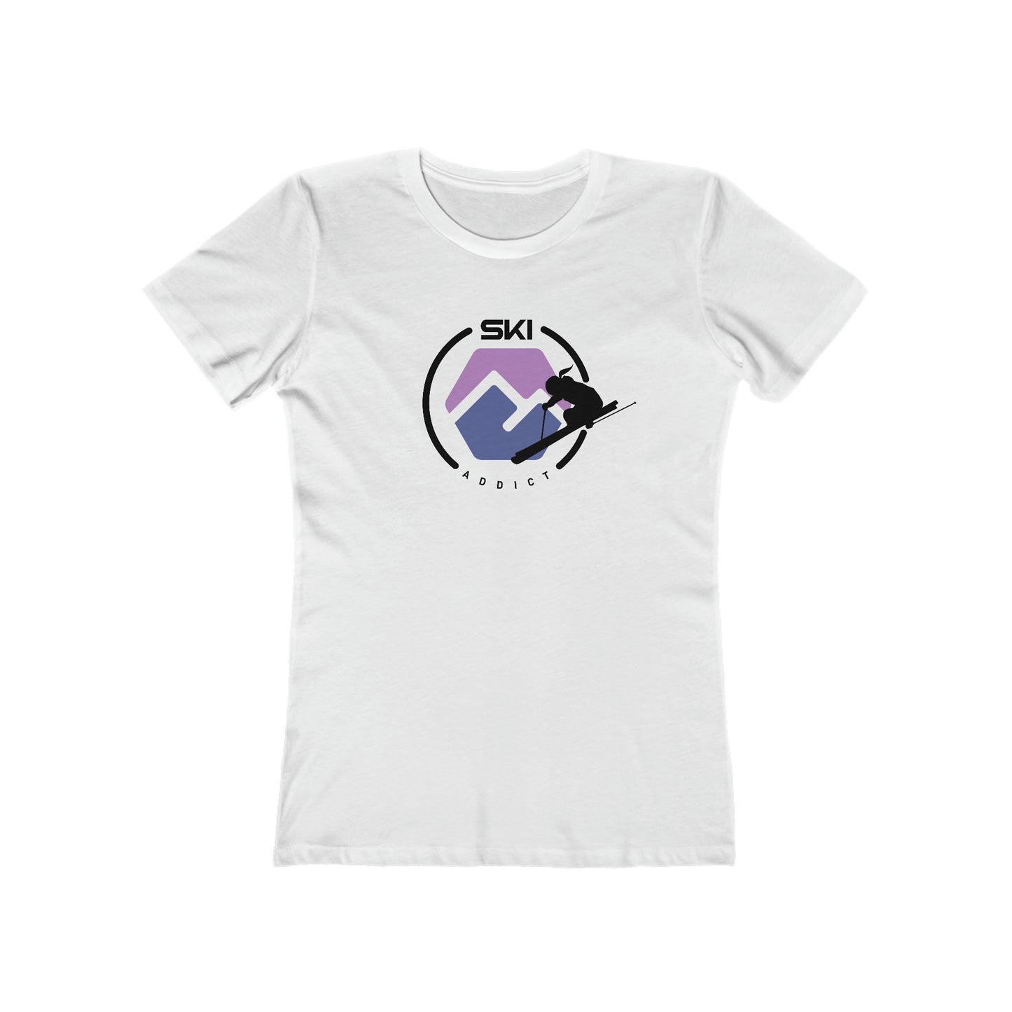 Ski Addict Boyfriend Tee for Women