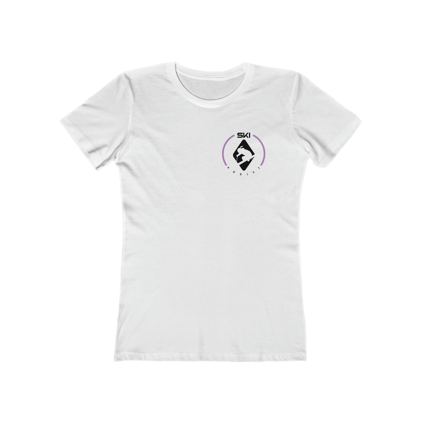 Ski Addict Diamond Boyfriend Tee for Women