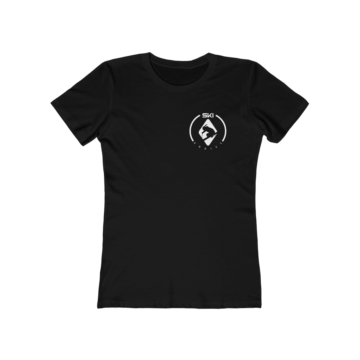 Ski Addict Diamond Boyfriend Tee for Women