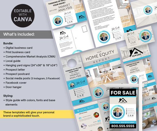 Real Estate marketing templates bundle. All.