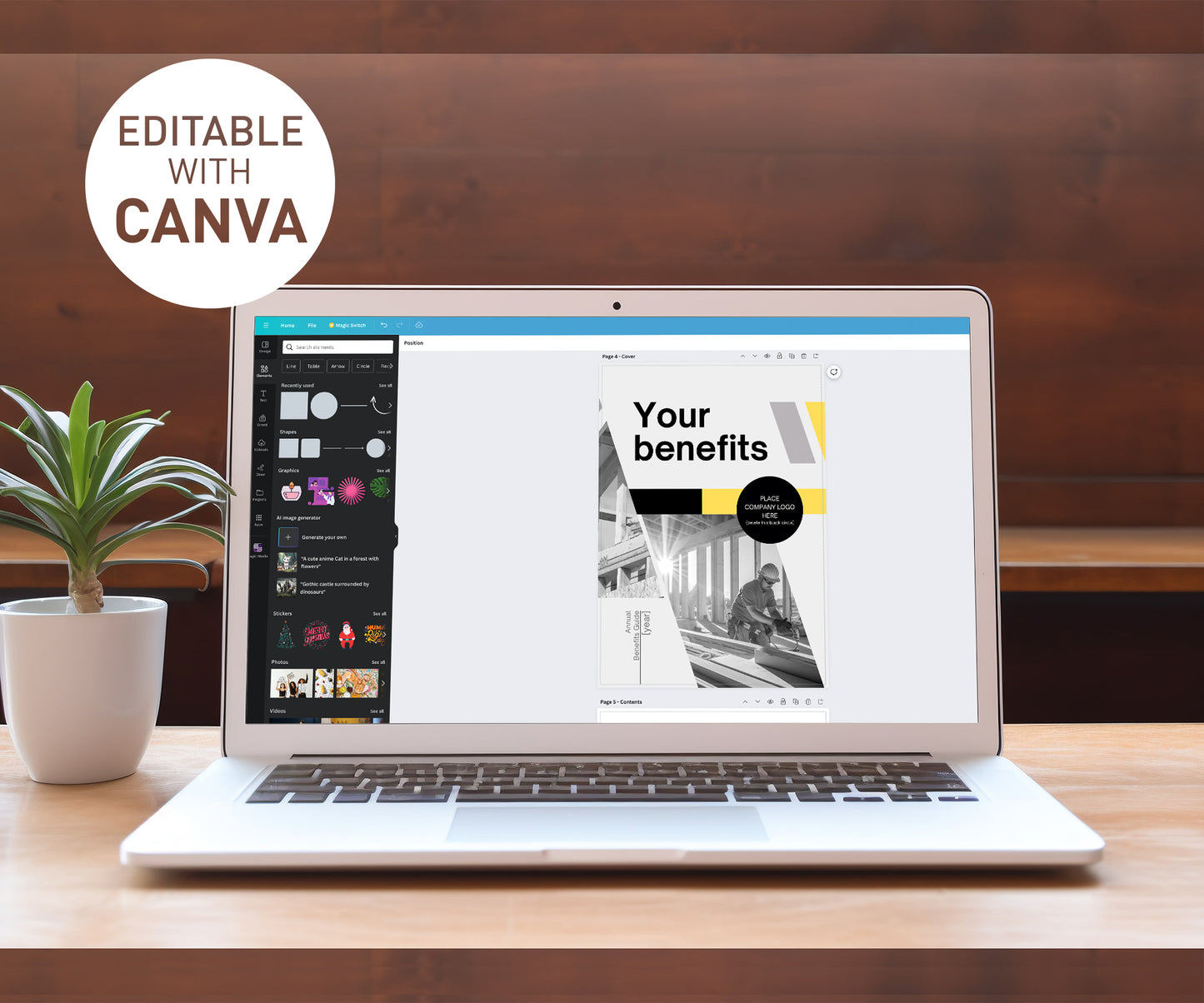 Editable with Canva