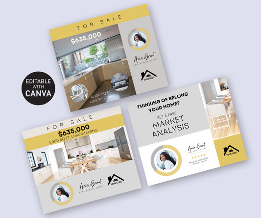 Facebook post Canva template for realtors