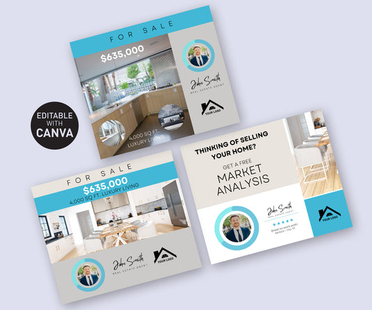 Facebook post Canva template for realtors