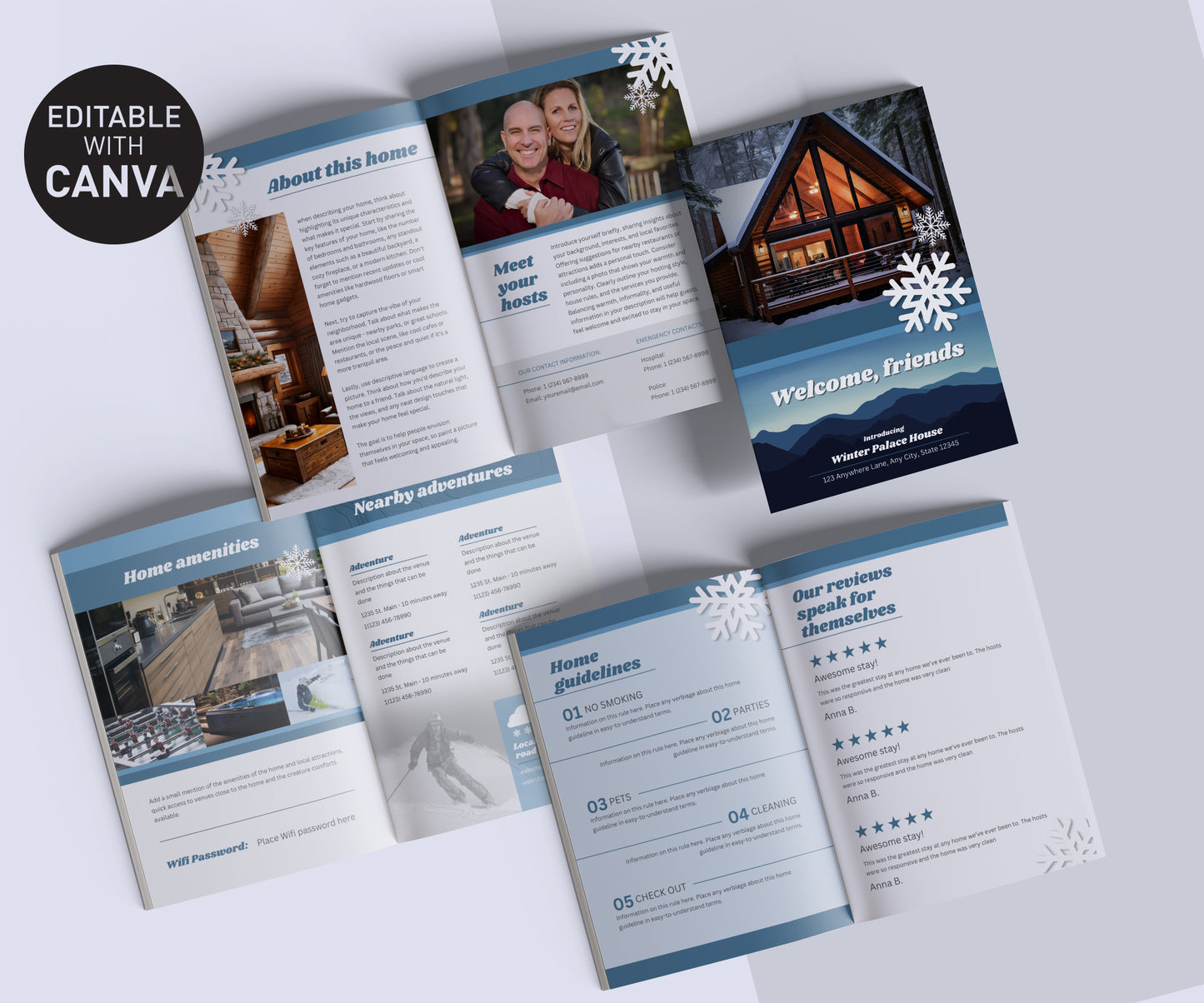 Mountain VRBO / AirBNB rental welcome booklet