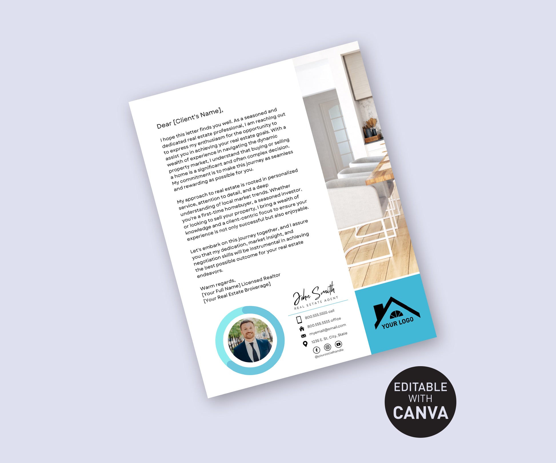 Realtor Prospect Letter Canva Template