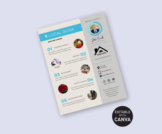 Local Guide Canva template for Realtors